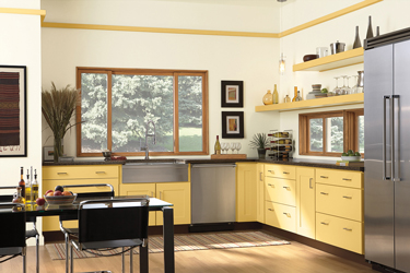 Kitchen with Large Window