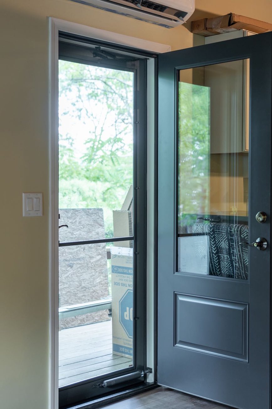 3/4 Glass Entry and Storm Door